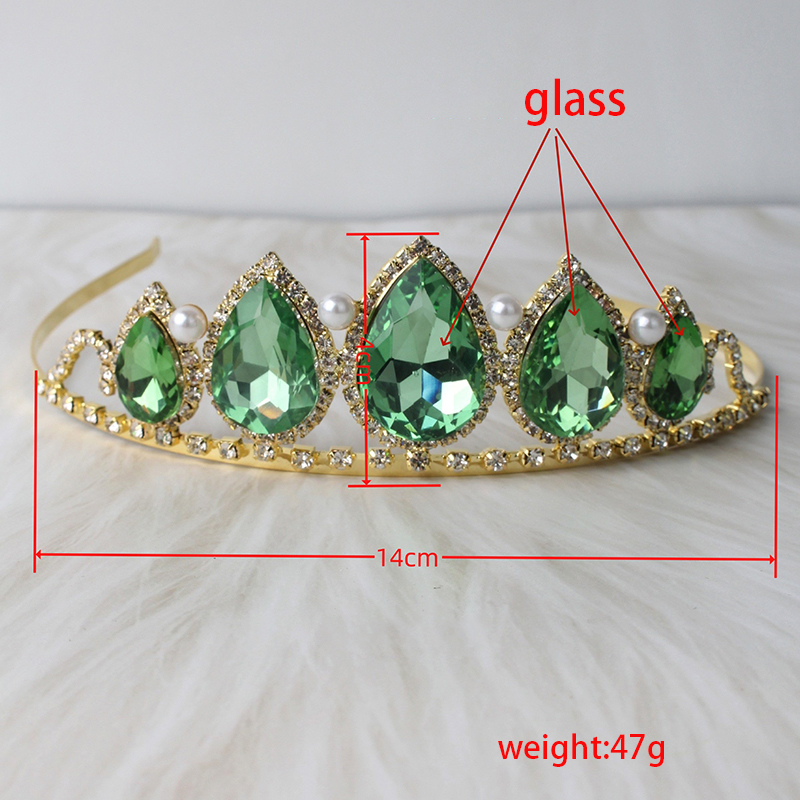 Green Water Drop Rhinestone Cr - đánh giá và giá Women'S Vintage Accessories