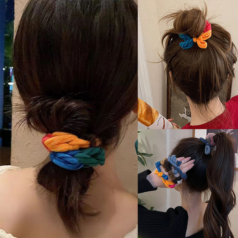Colorful Hand-Woven Hair Rope  - đánh giá và giá Women Accessories Shop Design