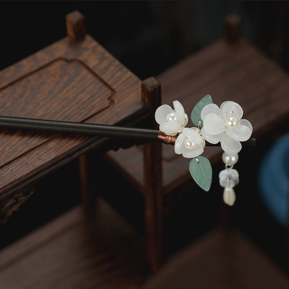 Retro Flower Hairpin With Pear - đánh giá và giá Pearl Hair Pin