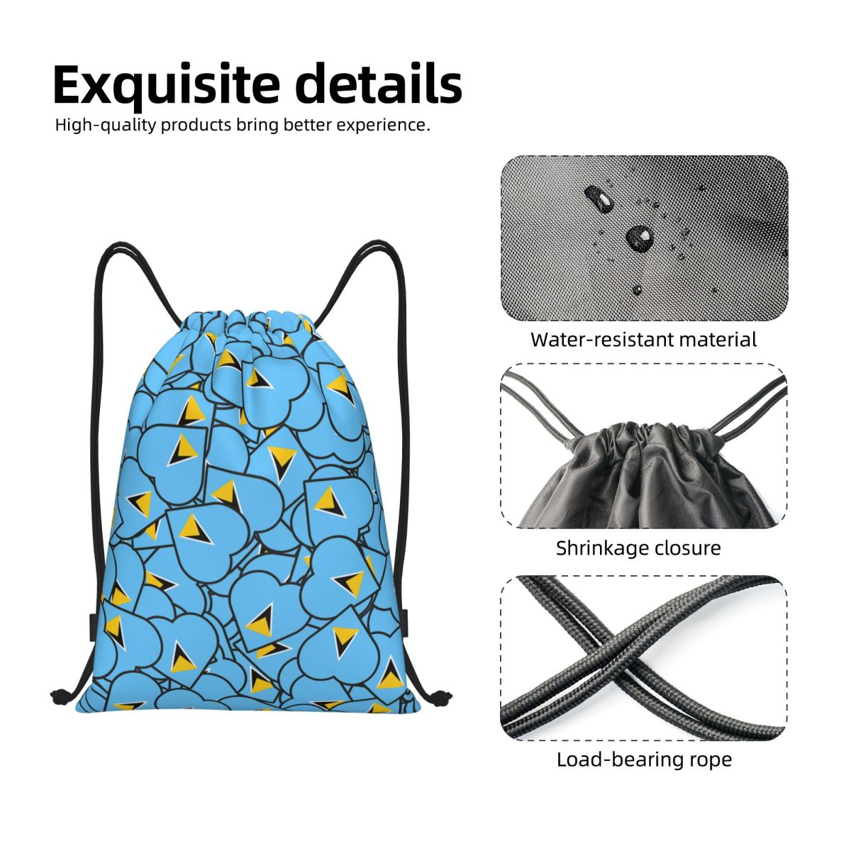 Saint Lucia Country Flag Love  - đánh giá và giá Women Accessories Poster