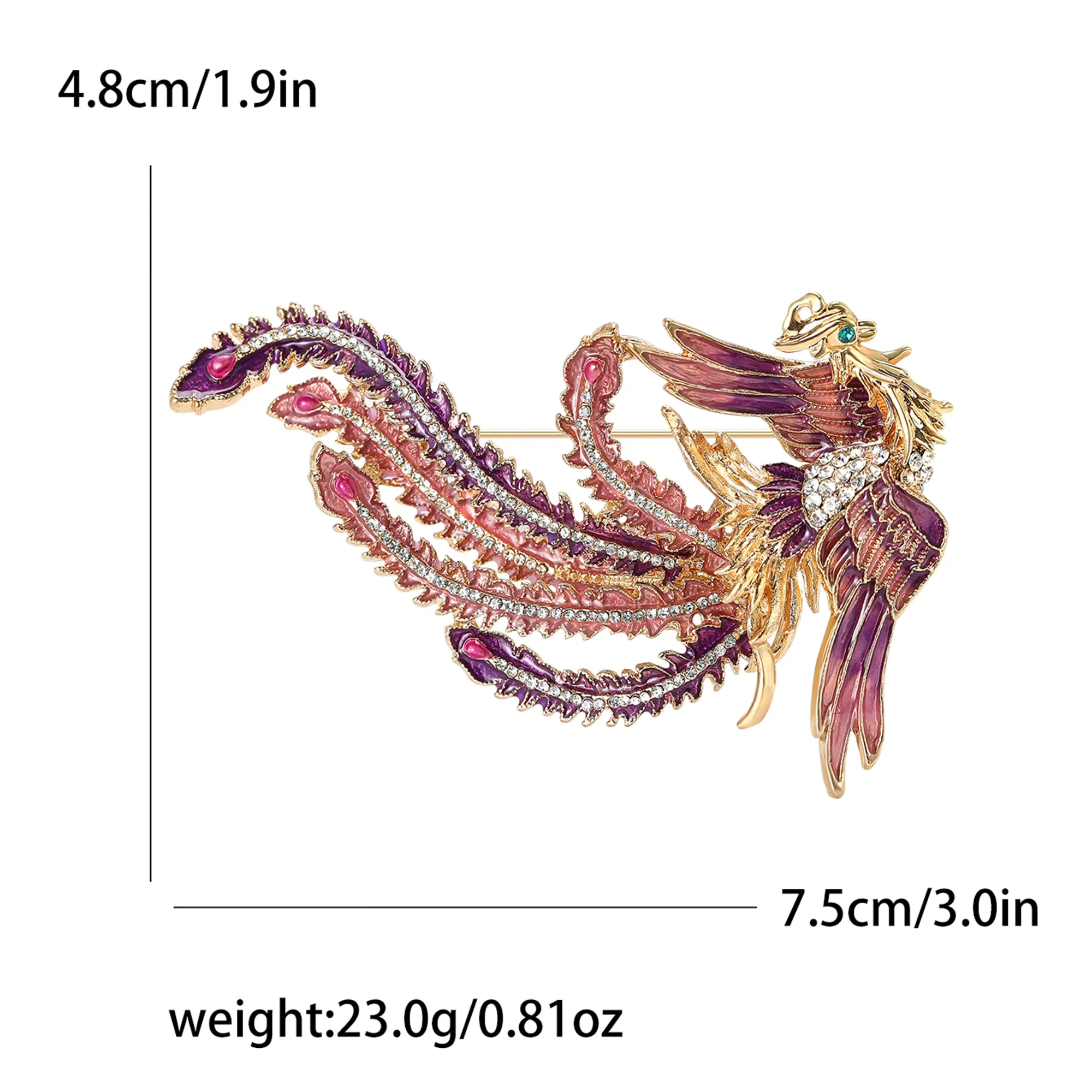 Rhinestone Phoenix Brooches fo - đánh giá và giá Women'S Accessories Categories